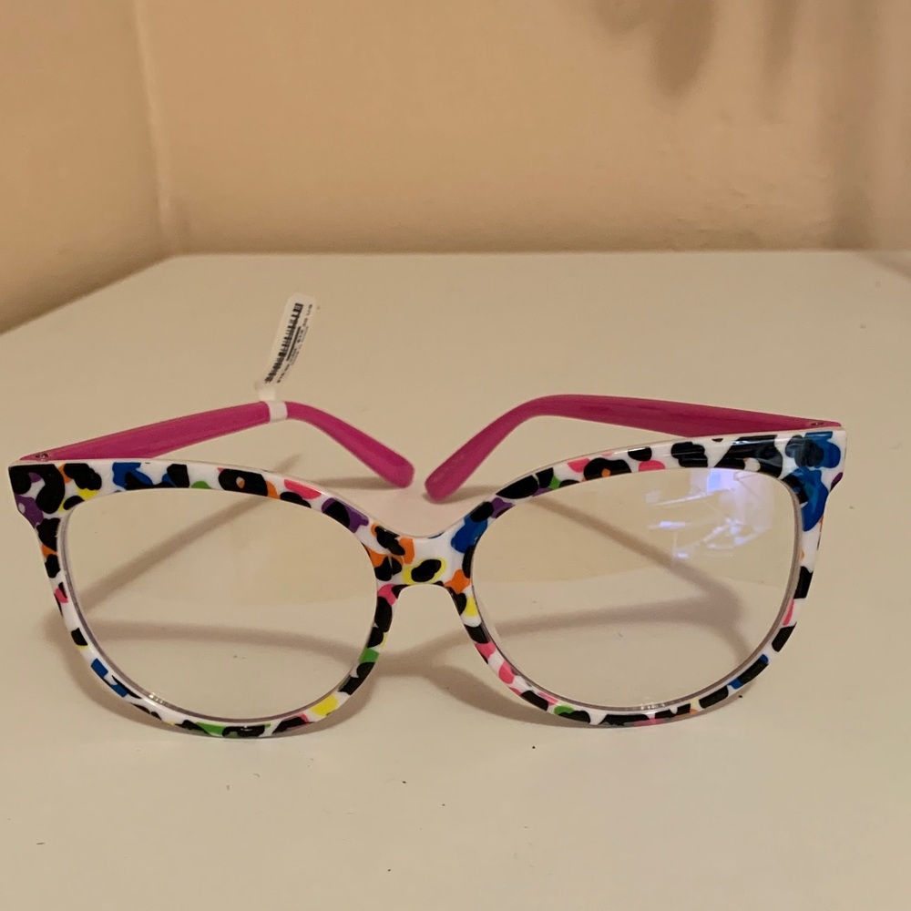 Torrid Multicolor Leopard Print clear glasses